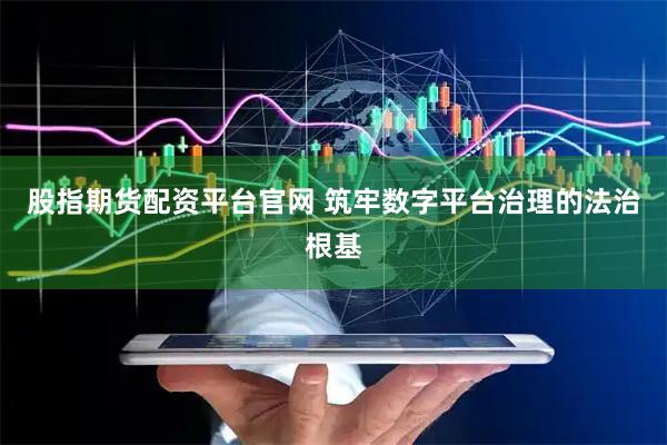 股指期货配资平台官网 筑牢数字平台治理的法治根基