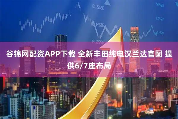 谷锦网配资APP下载 全新丰田纯电汉兰达官图 提供6/7座布局