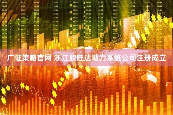 广证策略官网 浙江欣旺达动力系统公司注册成立